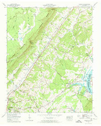 Evensville 1973 topographic map thumbnail