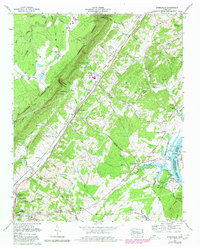 Evensville 1973 topographic map thumbnail