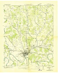 Fayetteville 1936 topographic map thumbnail