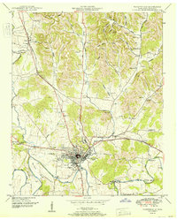 Fayetteville 1951 topographic map thumbnail