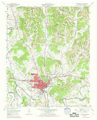 Fayetteville 1966 topographic map thumbnail