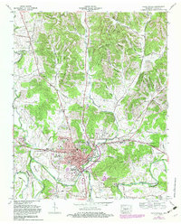 Fayetteville 1966 topographic map thumbnail
