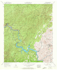 Ducktown 1957 topographic map thumbnail