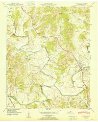 Elkton 1951 topographic map thumbnail