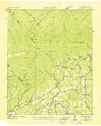 Flag Pond 1936 topographic map thumbnail