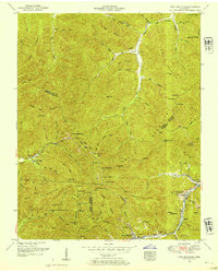 Fork Mountain 1952 topographic map thumbnail