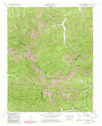 Fork Mountain 1952 topographic map thumbnail