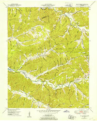 Halls Creek 1950 topographic map preview