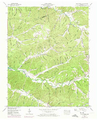 Halls Creek 1950 topographic map thumbnail