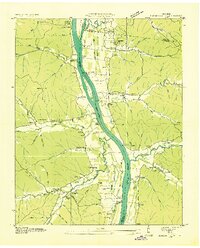Harmon Creek 1936 topographic map thumbnail