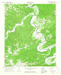 Harpeth Valley 1966 topographic map thumbnail
