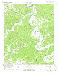 Harpeth Valley 1966 topographic map thumbnail