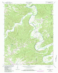 Harpeth Valley 1966 topographic map thumbnail