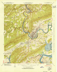 Harriman 1941 topographic map thumbnail