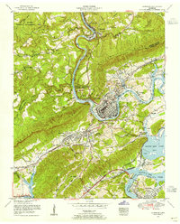 Harriman 1952 topographic map thumbnail