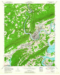 Harriman 1953 topographic map thumbnail