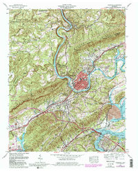 Harriman 1968 topographic map thumbnail