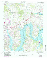 Hendersonville 1968 topographic map thumbnail
