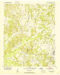 Hickory Valley 1951 topographic map thumbnail
