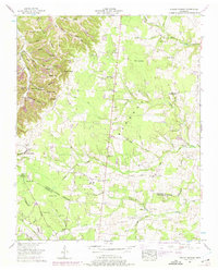 Hollow Springs 1953 topographic map thumbnail