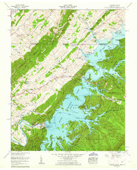 Holston Valley 1960 topographic map thumbnail