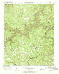 Honey Creek 1952 topographic map thumbnail