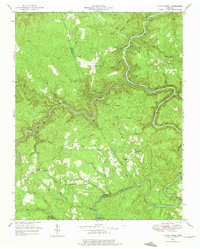 Honey Creek 1952 topographic map thumbnail