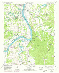 Hookers Bend 1949 topographic map thumbnail