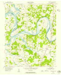 Hunters Point 1955 topographic map thumbnail