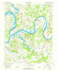 Hunters Point 1955 topographic map thumbnail