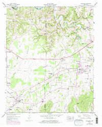 Huntland 1947 topographic map thumbnail