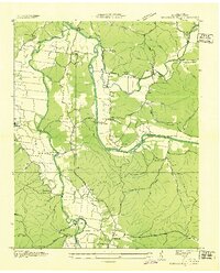 Hurricane Mills 1936 topographic map thumbnail