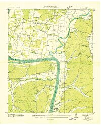 Hustburg 1936 topographic map thumbnail