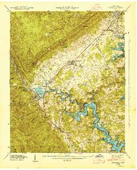 Jacksboro 1946 topographic map thumbnail