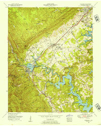 Jacksboro 1952 topographic map thumbnail
