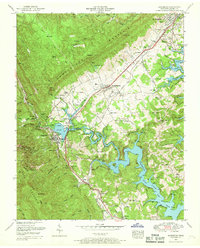 Jacksboro 1952 topographic map thumbnail