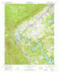 Jacksboro 1973 topographic map thumbnail
