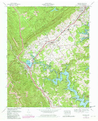 Jacksboro 1973 topographic map thumbnail