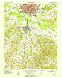 Jackson South 1950 topographic map thumbnail