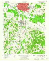 Jackson South 1950 topographic map thumbnail