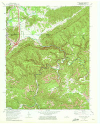 Jellico East 1970 topographic map thumbnail
