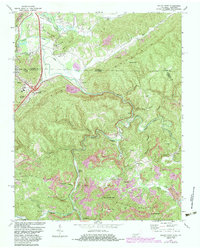 Jellico East 1970 topographic map thumbnail