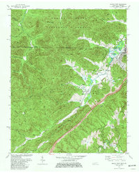 Jellico West 1979 topographic map thumbnail