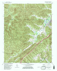 Jellico West 1979 topographic map thumbnail
