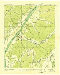 Johnsonville 1936 topographic map thumbnail