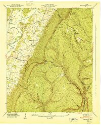 Ketner Gap 1946 topographic map thumbnail
