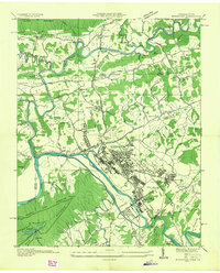 Kingsport 1935 topographic map thumbnail