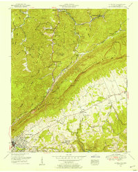 La Follette 1952 topographic map thumbnail