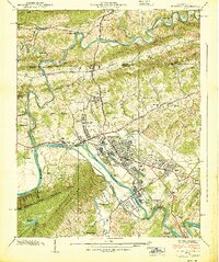 Kingsport 1939 topographic map thumbnail