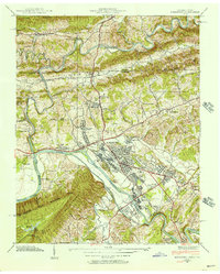 Kingsport 1939 topographic map thumbnail